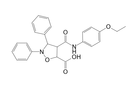 4-[(4-ethoxyphenyl)carbamoyl]-2,3-diphenyl-1,2-oxazolidine-5-carboxylic acid