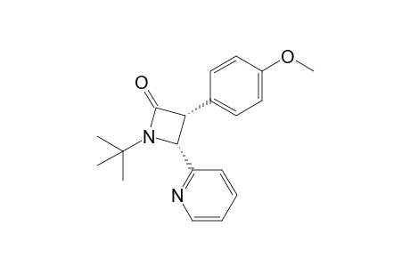 cis-1-tert-Butyl-3-(4-methoxyphenyl)-4-pyridin-2-ylazetidin-2-one