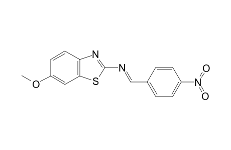 6-Methoxy-N-[(E)-(4-nitrophenyl)methylidene]-1,3-benzothiazol-2-amine