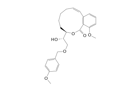 (3R)-3-{(1S)-1-Hydroxy-2-[(4-methoxybenzyl)oxy]ethyl}-13-methoxy-4,5,6,7-tetrahydro-2-benzoxacycloundecin-1(3H)-one
