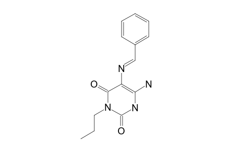 6-AMINO-5-BENZYLIDENAMINO-3-PROPYLURACIL