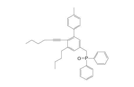 1-butyl-5-[di(phenyl)phosphorylmethyl]-2-hex-1-ynyl-3-(4-methylphenyl)benzene