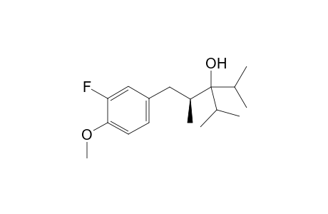 (S)-1-(3-fluoro-4-methoxyphenyl)-3-isopropyl-2,4-dimethylpentan-3-ol