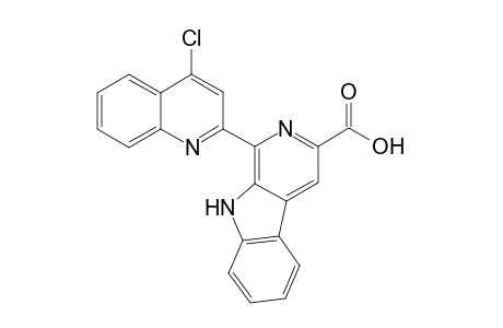 6-(4-Chloroquinolin-2-yl)pyridino[4,5-b]indole-8-carboxylic acid