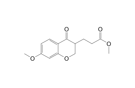 Methyl .beta.-(7-methoxy-4-oxo-3,4-dihydro-2H-1-benzopyran-3-yl)propanoate