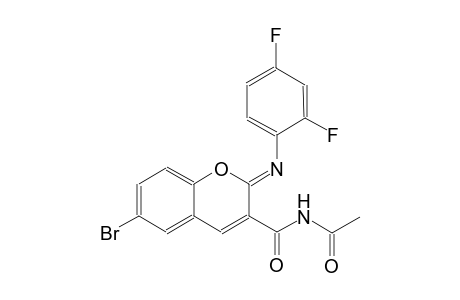 N-({(2Z)-6-bromo-2-[(2,4-difluorophenyl)imino]-2H-chromen-3-yl}carbonyl)acetamide