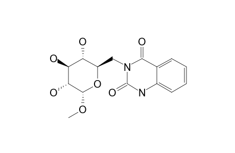 METHYL-6-(N(3))-QUINAZOLINEDIONYL-6-DEOXY-ALPHA-D-GLUCOPYRANOSIDE