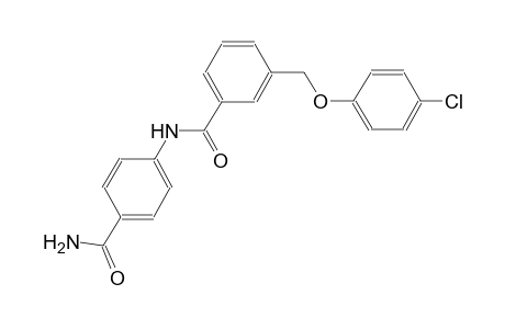 N-[4-(aminocarbonyl)phenyl]-3-[(4-chlorophenoxy)methyl]benzamide
