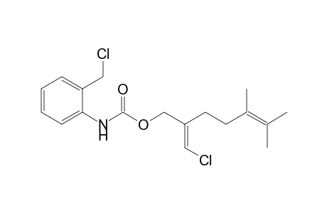 2-(Chloromethylene)-5,6-dimethylhept-5-enyl [2-(chloromethyl)phenyl]carbamate