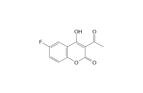COUMARIN, 3-ACETYL-6-FLUORO-4- HYDROXY-,