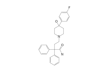 4-[4-(4-Fluorophenyl)-4-hydroxy-piperidin-1-yl]-2,2-diphenyl-butan-amide