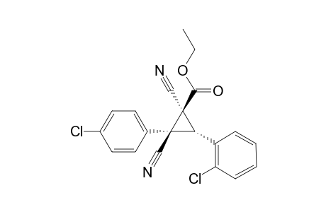 (1S,2S,3R)-3-(2-Chloro-phenyl)-2-(4-chloro-phenyl)-1,2-dicyano-cyclopropanecarboxylic acid ethyl ester