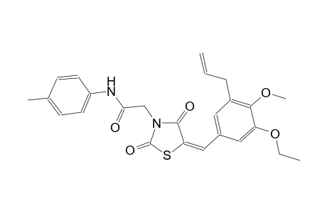 2-[(5E)-5-(3-allyl-5-ethoxy-4-methoxybenzylidene)-2,4-dioxo-1,3-thiazolidin-3-yl]-N-(4-methylphenyl)acetamide