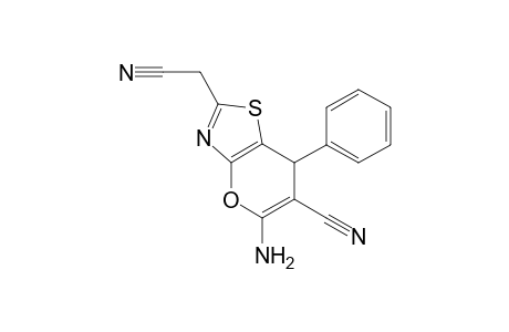 5-Amino-2-(cyanomethyl)-7-phenyl-7H-pyrano[2,3-d]thiazole-6-carbonitrile