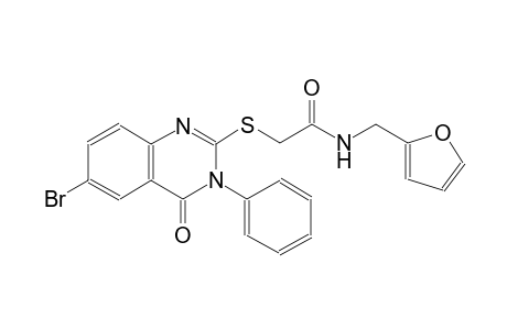 acetamide, 2-[(6-bromo-3,4-dihydro-4-oxo-3-phenyl-2-quinazolinyl)thio]-N-(2-furanylmethyl)-