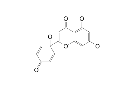 PROTOPIGENONE;5,7-DIHYDROXY-2-(1-HYDROXY-4-OXOCYCLOHEXA-2,5-DIENYL)-CHROMEN-4-ONE