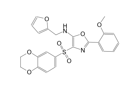 5-oxazolamine, 4-[(2,3-dihydro-1,4-benzodioxin-6-yl)sulfonyl]-N-(2-furanylmethyl)-2-(2-methoxyphenyl)-