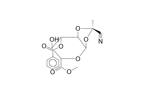 METHYL 3-O-BENZOYL-1,2-O-[1-(EXO-CYANO)ETHYLIDENE]-ALPHA-D-GLUCOPYRANURONATE