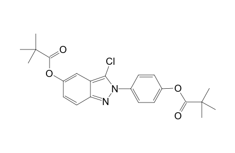 4-{3-chloro-5-[(2,2-dimethylpropanoyl)oxy]-2H-indazol-2-yl}phenyl pivalate