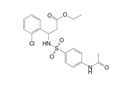 3-[(4-acetamidophenyl)sulfonylamino]-3-(2-chlorophenyl)propanoic acid ethyl ester