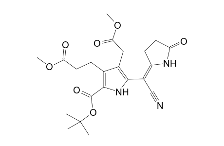 (Z)-tert-Butyl 5-cyano-8-(2-methoxycarbonylethyl)-7-(methoxycarbonylmethyl)-1-oxo-1,2,3,10-tetrahydrodipyrrole-9-carboxylate