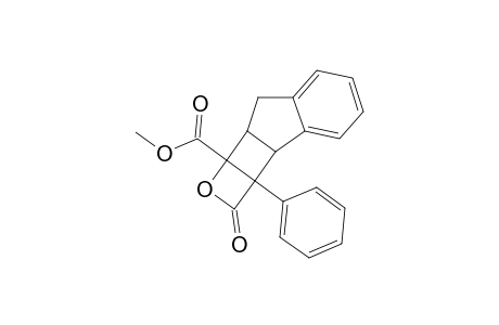 2,2A,2B,7,7A,7B-HEXAHYDRO-2-OXO-2A-PHENYLINDENO-[1',2':1,2]-CYClOBUT-[3,4-B]-OXET-7B-CARBOXYLIC-ACID-METHYLESTER
