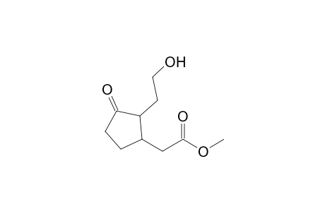 Methyl 2-(2'-hydroxyethyl)-3-oxocyclopentane-acetate