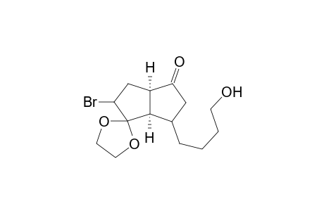 (3a'R,6a'R)-2'-Bromo-6'-(4-hydroxybutyl)hexahydro-4'H-spiro[1,3-dioxolane-2,1'-pentalen]-4'-one