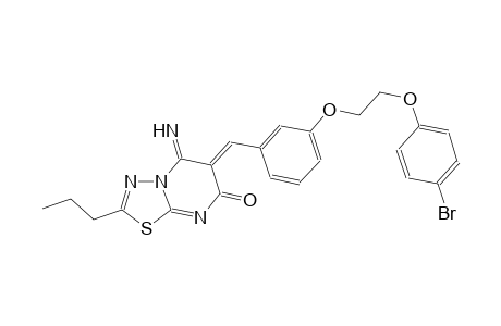 7H-[1,3,4]thiadiazolo[3,2-a]pyrimidin-7-one, 6-[[3-[2-(4-bromophenoxy)ethoxy]phenyl]methylene]-5,6-dihydro-5-imino-2-propyl-, (6Z)-