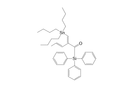 (E)-[2-(1-Propenyl)]-3-tributylstannylpropenoyltriphenylsilane