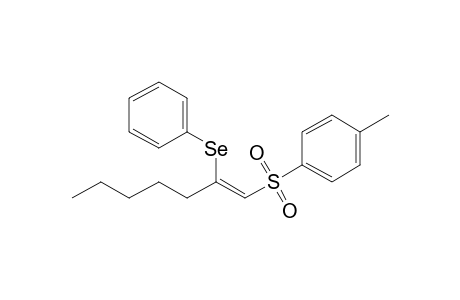 2-(Phenylseleno)-1-(p-toluenesulfonyl)-heptene