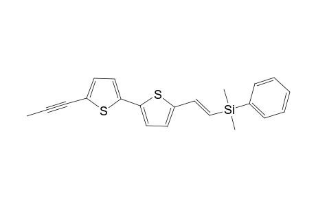 2-[5'-(1"-Propynyl)-2',2"'-bithien-5'-yl]ethenyl-dimethylphenylsilane