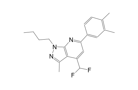 1-butyl-4-(difluoromethyl)-6-(3,4-dimethylphenyl)-3-methyl-1H-pyrazolo[3,4-b]pyridine