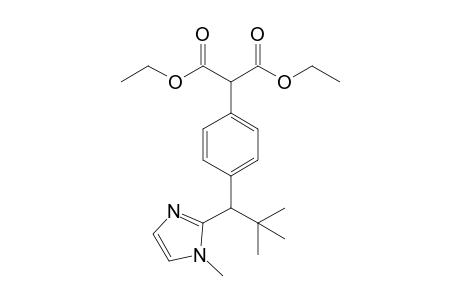 2-[4-[2,2-dimethyl-1-(1-methyl-2-imidazolyl)propyl]phenyl]propanedioic acid diethyl ester