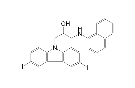 9H-carbazole-9-ethanol, 3,6-diiodo-alpha-[(1-naphthalenylamino)methyl]-