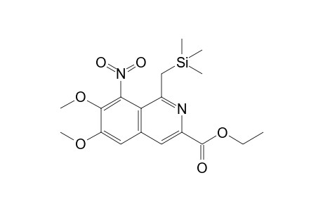 3-Ethoxycarbonyl-6,7-dimethoxy-8-nitro-1-(trimethylsilyl)methylisoquinoline