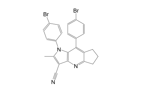 1,8-bis(4-bromophenyl)-2-methyl-1,5,6,7-tetrahydrocyclopenta[b]pyrrolo[2,3-e]pyridine-3-carbonitrile