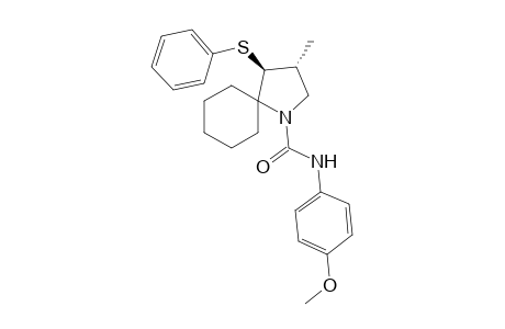 anti-(9R,10S)-7-[N-(p-Methoxyphenyl)amido]-9-methyl-10-phenylthio-7-azaspiro[5.4]decane
