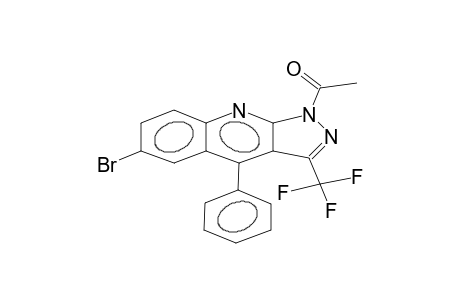 1-acetyl-3-trifluoromethyl-4-phenyl-6-bromoquinolino[2,3-c]pyrazole