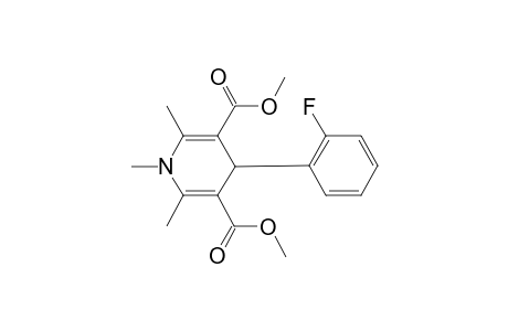 3,5-Pyridinedicarboxylic acid, 4-(2-fluorophenyl)-1,4-dihydro-1,2,6-trimethyl-, dimethyl ester