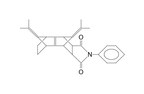 14,15-Bis(isopropylidene)-6-phenyl-6-aza-5,7-dioxa-syn-pentacyclo(9.2.1.1/3,9/.0/2,10/.0/4,8/)pentadec-2(10)-ene
