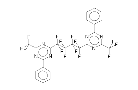 ALPHA,OMEGA-DI-(2-TRIFLUOROMETHYL-4-PHENYL-S-TRIAZINYL-6)PERFLUOROBUTANE