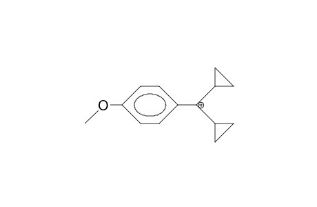 (4-Anisyl)-dicyclopropyl-carbonium cation