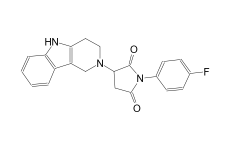 2,5-pyrrolidinedione, 1-(4-fluorophenyl)-3-(1,3,4,5-tetrahydro-2H-pyrido[4,3-b]indol-2-yl)-