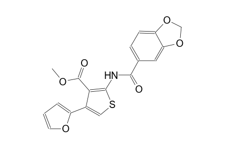 methyl 2-[(1,3-benzodioxol-5-ylcarbonyl)amino]-4-(2-furyl)-3-thiophenecarboxylate