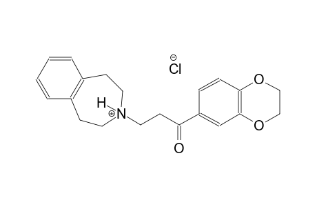 3-[3-(2,3-dihydro-1,4-benzodioxin-6-yl)-3-oxopropyl]-2,3,4,5-tetrahydro-1H-3-benzazepinium chloride