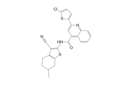 2-(5-chloro-2-thienyl)-N-(3-cyano-6-methyl-4,5,6,7-tetrahydro-1-benzothien-2-yl)-4-quinolinecarboxamide