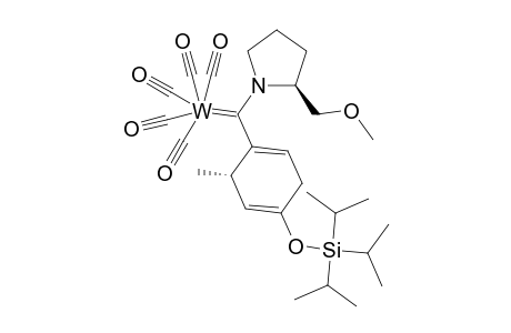 [4-(Triisopropylsilyloxy)-1-methylcyclohexa-1,4-dienyl](S)-methoxymethylpyrrolidinecarbenepentacarbonyltungstercomplex