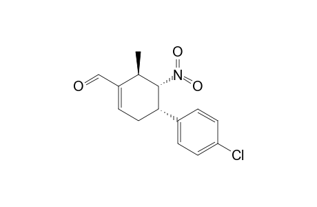 (4S,5S,6R)-6-Methyl-5-nitro-4-(4-chlorophenyl)cyclohex-1-enecarbaldehyde