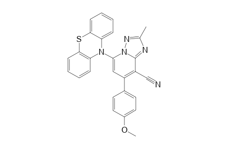 N-(2-Methyl-7-(4-methoxyphenyl)-8-cyano-[1,2,4]triazolo[1,5-a]pyridin-5-yl)phenothiazine